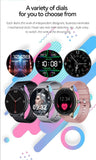 LAXASFIT 2025 New Smart Watch Women Men Ladies Gift Sports Fitness Watch Heart Rate Monitor Smart Watch For Android IOS