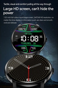LAXASFIT 2025 New Smart Watch Women Men Ladies Gift Sports Fitness Watch Heart Rate Monitor Smart Watch For Android IOS