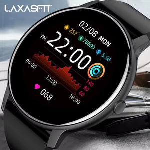 LAXASFIT 2025 New Smart Watch Women Men Ladies Gift Sports Fitness Watch Heart Rate Monitor Smart Watch For Android IOS