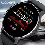 LAXASFIT 2025 New Smart Watch Women Men Ladies Gift Sports Fitness Watch Heart Rate Monitor Smart Watch For Android IOS