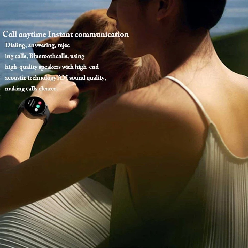 LAXASFIT 2025 New Smart Watch Women Men Ladies Gift Sports Fitness Watch Heart Rate Monitor Smart Watch For Android IOS