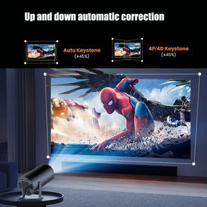 DITONG HY300 Plus HD Projector portatil 4K 1280x720P Android LED Video Home Theater Cinema Phone mini Proyector Movie HY300 pro