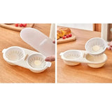 1/2Pcs New Product Kitchen Cooking Gadgets Household Non-stick Hot Spring Egg Mold Food Grade Double Cups Microwave Egg Cooker