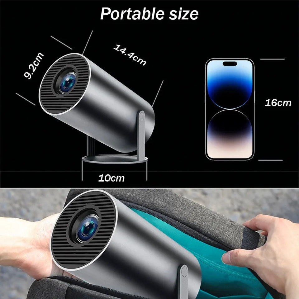DITONG HY300 Plus HD Projector portatil 4K 1280x720P Android LED Video Home Theater Cinema Phone mini Proyector Movie HY300 pro
