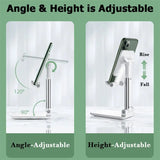 Foldable Mobile Phone Stand Adjustable Angle And Height With Silicone Pad Suitable For Desktop Tablet ipad Portable Phone Holder