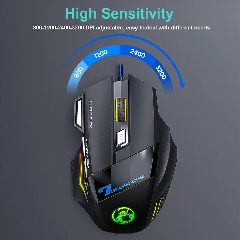 104 key Backlit Mechanical Keyboard Wired Gaming Keyboard waterproof Luminous keyboard And Mouse Set for Gamer PC Laptop Office